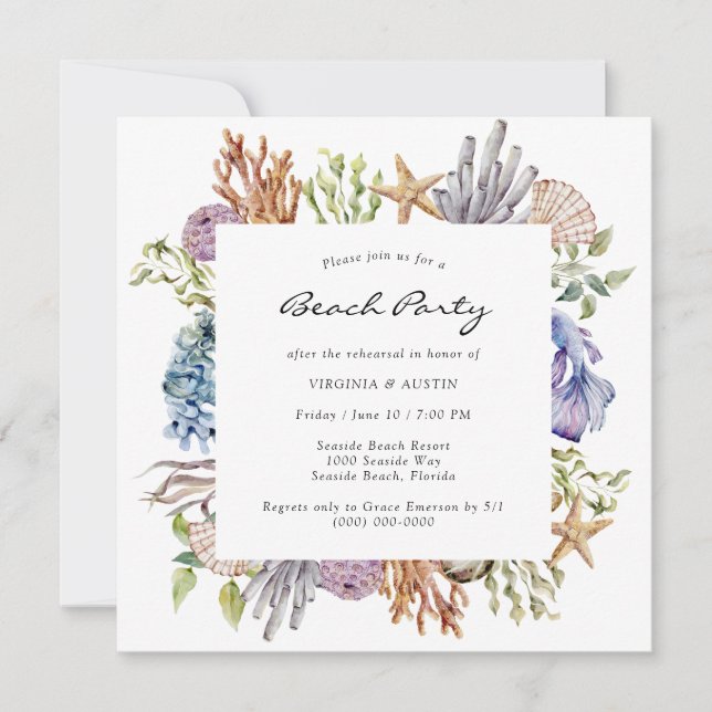 Dîner de répétition Invitation (Devant)