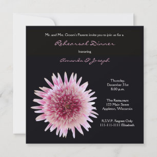Dîner de répétition Invitation — Superbe Gerbera