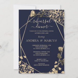 Dîner de répétition Mariage en Bleu profond et Cha