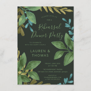 Dîner de répétition Mariage Invitation de fusion a