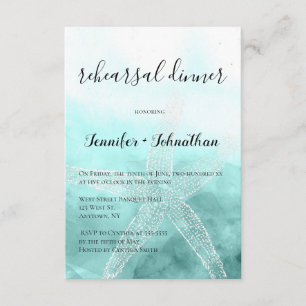 Dîner de répétition nautique Starfish invitations