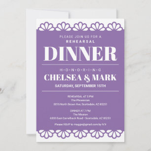 Dîner de répétition Papel Picado Invitation