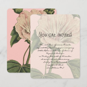 Dîner de répétition rose millénaire Invitation