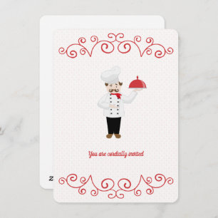 Dîner de retraite inspiré par le chef Invitation