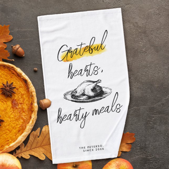 Dîner de Thanksgiving reconnaissant avec motif rét (Créateur téléchargé)