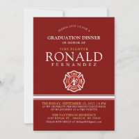 Dîner d'études de pompier | Invitation à l'événeme