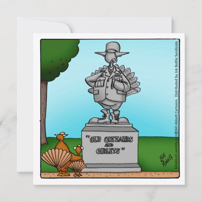 Dîner d'Humours de Thanksgiving Invitations (Devant)