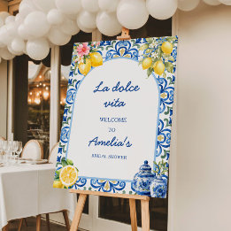 dîner italien La Dolce Vita shower de mariage au c