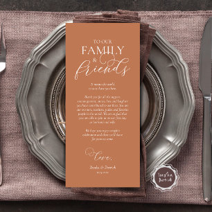 Diner Lieu Partir Merci Carte de calligraphie