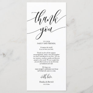 Dîner Lieu Réglage des cartes de Merci