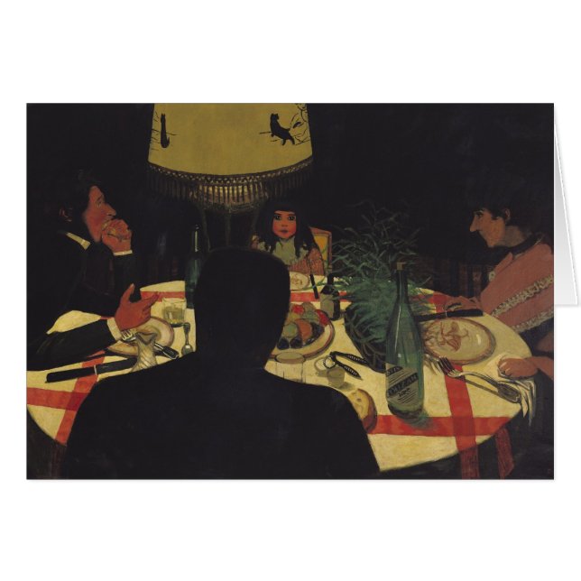 Dîner par la lumière artificielle, 1899 (Devant horizontal)