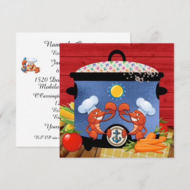 Dîner / Potluck / Invitation à se réunir (Devant / Derrière)