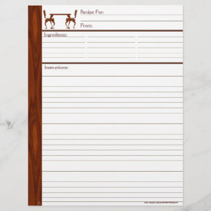 Dîner Pour Deux - Recette Papier