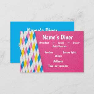 "Diner/Restaurant/Ice Cream Shoppe" Carte de visit