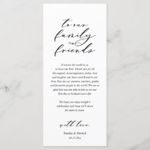 Dîner Romain Moderne Cadre Carte de remerciements