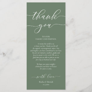 Dîner Romain Moderne Cadre Carte de remerciements