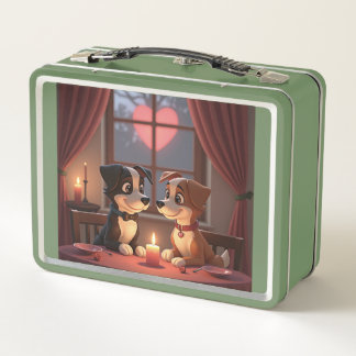 Dîner Saint Valentin 4 2 Lunchbox en métal