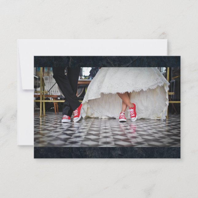 Diner style mariage couple RSVP (Devant)