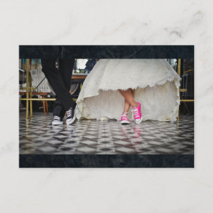 Diner style mariage couple RSVP