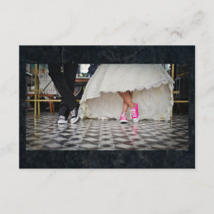 Diner style mariage couple RSVP