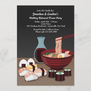 Dîner Sushi Invitation