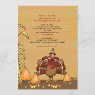 Dîner turc Invitation de Thanksgiving