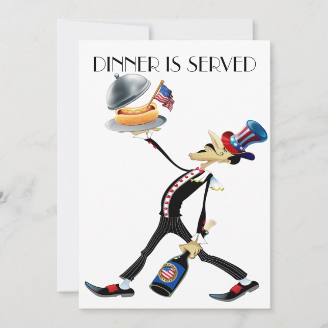 Dîner unique / Rencontre Version 3 Invitation (Devant)