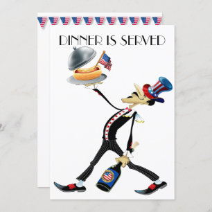 Dîner unique / Rencontre Version 3 Invitation