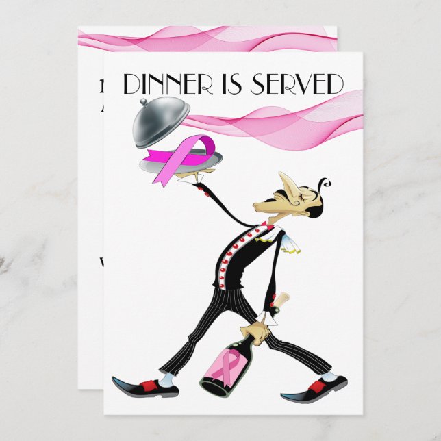 Dîner unique / Rencontre Version 5 Invitation (Devant / Derrière)