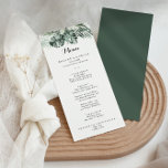 Dîner vert tropical Blanc Floral Menu<br><div class="desc">Cette carte à la carte à la carte à la végétation tropicale blanche et fleurie est parfaite pour un mariage de destination. Le design est composé de bouquets feuille de palmiers verts avec de belles fleurs blanches. Ce menu peut être utilisé pour une réception de mariage, un dîner de répétition,...</div>