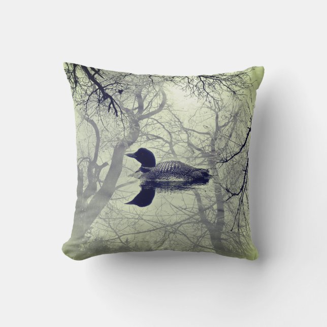 Dingue noir et blanc sur un coussin de décor de (Recto)