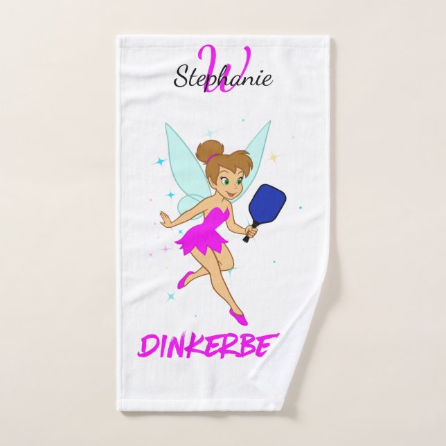 Dinkerbell - Drôle de Pickleball Sport serviette p (Serviette à main)