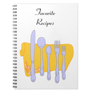 Dinnerware Silverware Design Carnet personnalisé