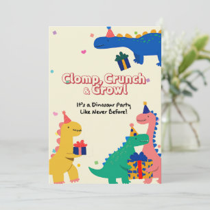 Dino Amis Invitation Anniversaire