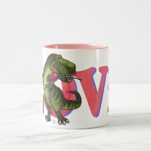 Dino avec Rose Love Mug