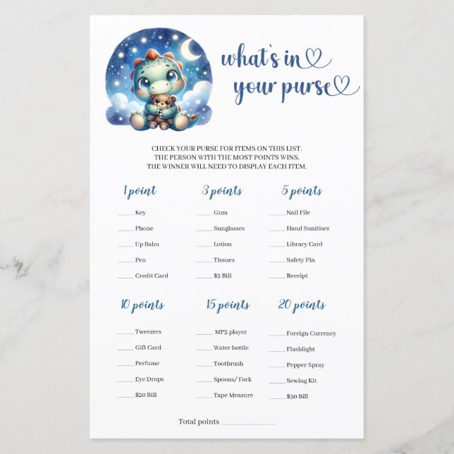 Dino bébé à la nuit étoilée Qu'est-ce que votre sa (Devant)