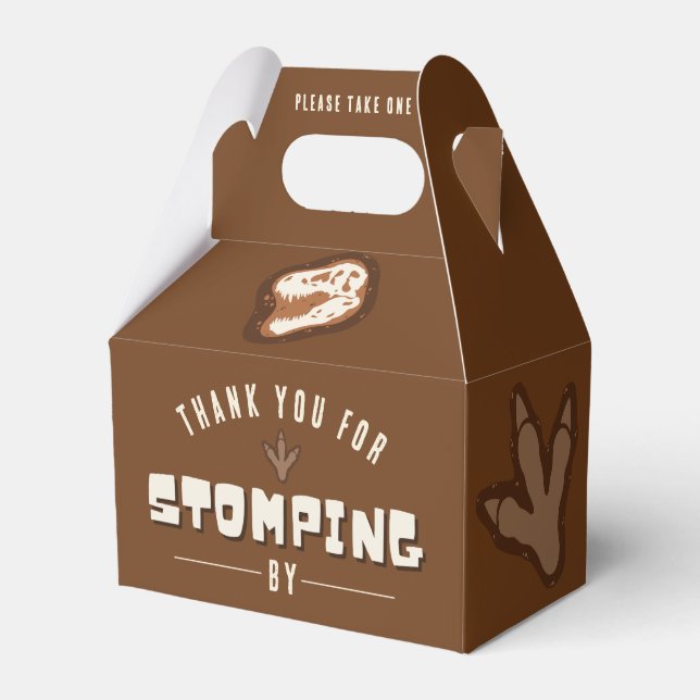 Dino Dig Dinosaur Excavation Ballotins d'anniversa (Verso)