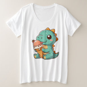 Dino mignonne de glace mangeur