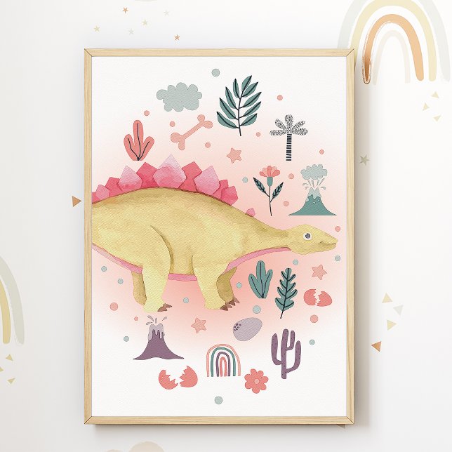 Dino Nursery Imprimer Dinosaur Enfants Poster (Créateur téléchargé)