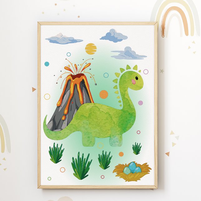 Dino Nursery Imprimer Dinosaur Enfants Poster (Créateur téléchargé)