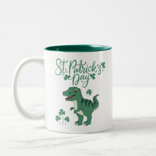 Dino St. Patrick's Day Mug