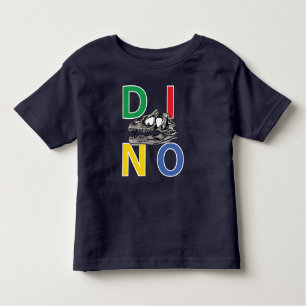 DINO - T-shirt bleu marine pour bébé fin jersey