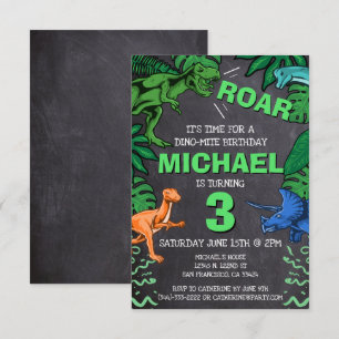 Dino Trex Jurassic Boy Dinosaur Anniversaire