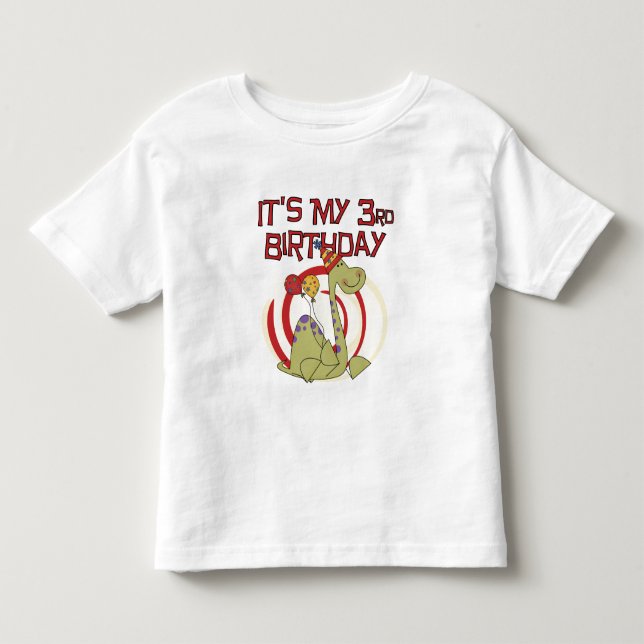 Dinosaur 3ème Anniversaire Tshirts et cadeaux (Devant)