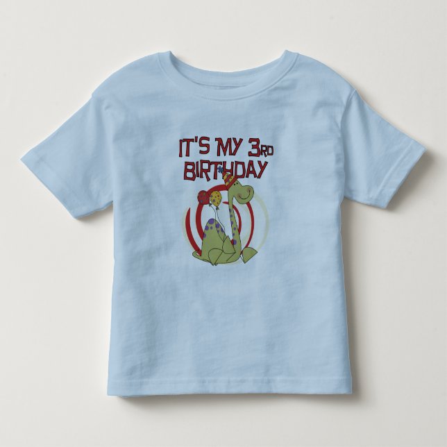 Dinosaur 3ème Anniversaire Tshirts et cadeaux (Devant)