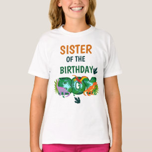 Dinosaur anniversaire enfants tshirts Soeur