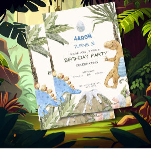 Dinosaur Anniversaire Invitation Anniversaire de e