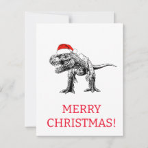 DINOSAUR AVEC CARTE SANTA HAT CHRISTMAS