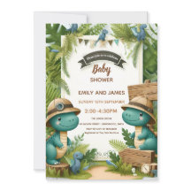 Dinosaur Baby Boy Douche modifiable carte pour gar