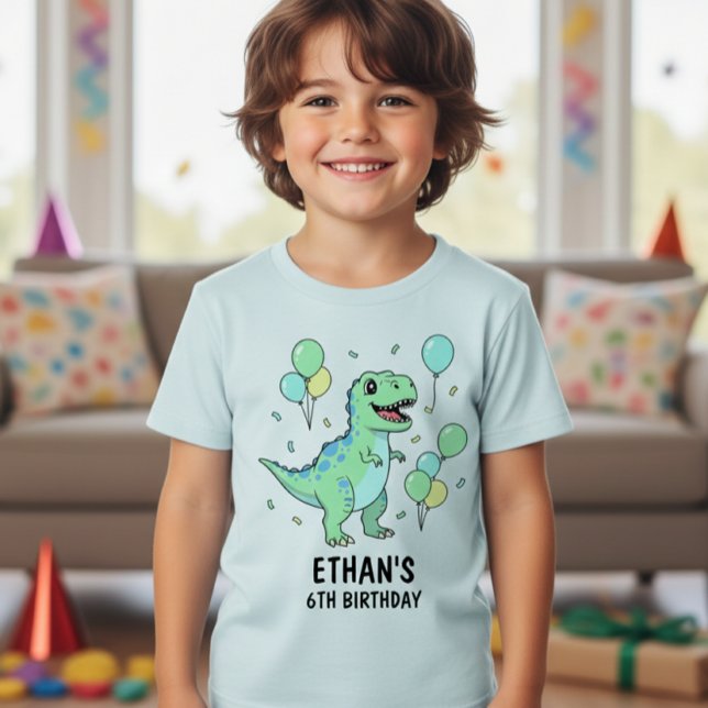 Dinosaur Birthday T-Shirt: Your Child's Custom  (Créateur téléchargé)